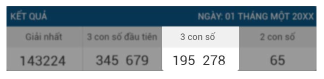 3 con số cuối cùng trong xổ số Thái Lan 888b