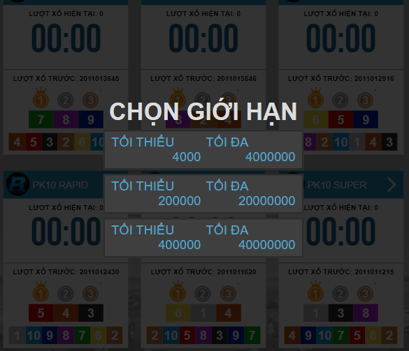 chọn giới hạn game xổ số pk10 888b