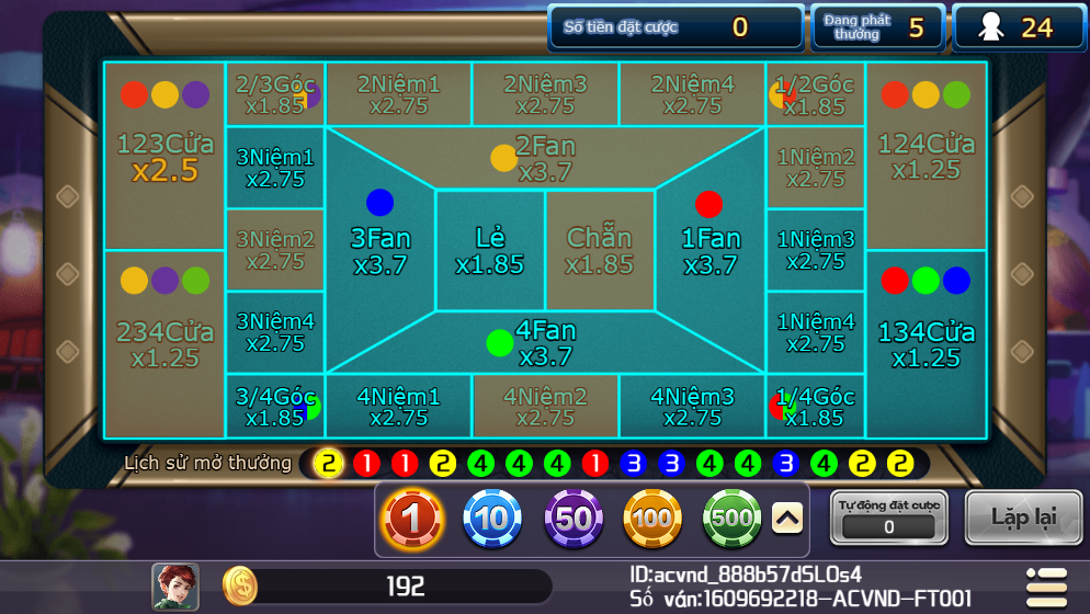 trò chơi Fan tan tại Rich888