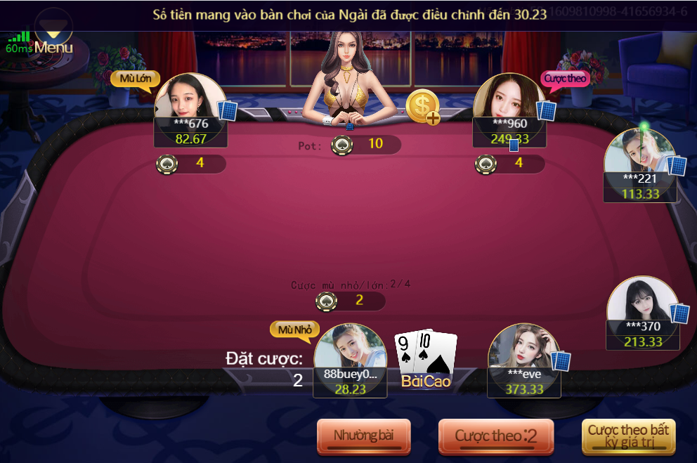 Chơi Xì Tố tại V8 Poker của nhà cái 888b