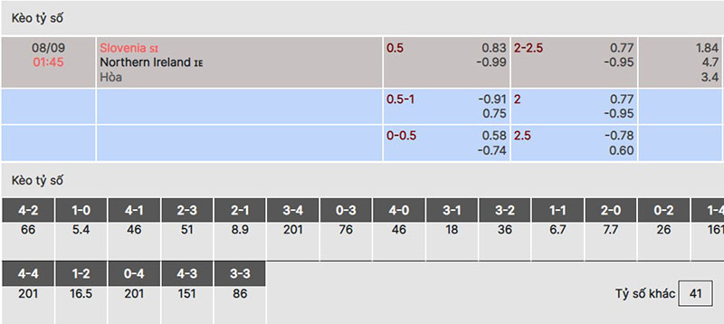 Slovenia vs Bắc Ireland