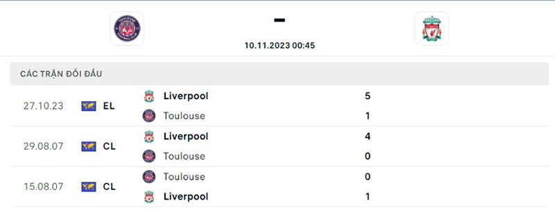 Toulouse vs Liverpool
