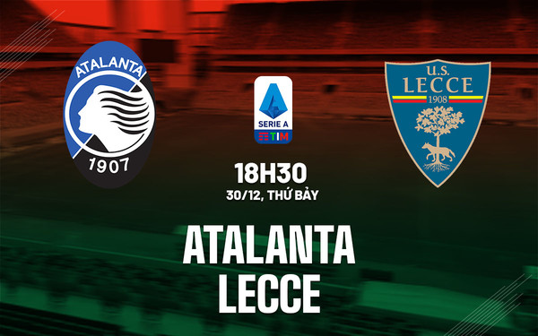 Lecce cùng Atalanta